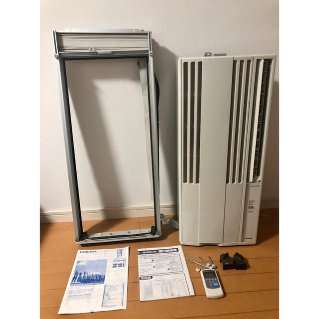 冷え確認済み!音も静か!臭いなし!コロナ 窓用エアコン CW-1614