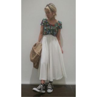 スライ(SLY)のSLY RETRO FLOWER TOPS  グリーン(Tシャツ(半袖/袖なし))