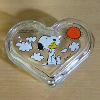 【値下げ】Snoopy ガラスケース(キャラクターグッズ)