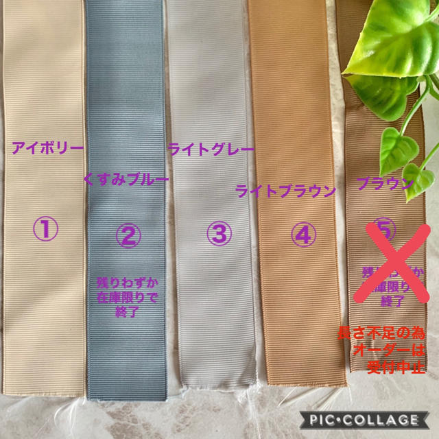 堅実な究極の リボンカラー 変更 色見本ページ 各種パーツ