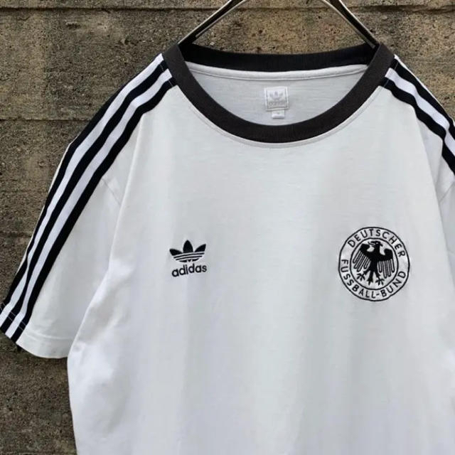 adidas(アディダス)の古着 00’s adidas Tシャツ リンガー ゆるだぼ タックイン メンズのトップス(Tシャツ/カットソー(半袖/袖なし))の商品写真