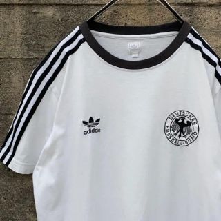 アディダス(adidas)の古着 00’s adidas Tシャツ リンガー ゆるだぼ タックイン(Tシャツ/カットソー(半袖/袖なし))