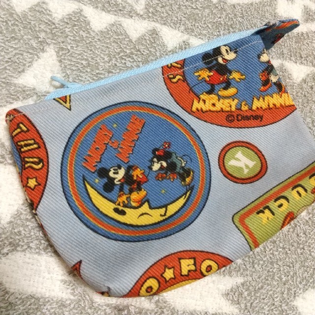 Mickey handmadeポーチ① ハンドメイドのファッション小物(ポーチ)の商品写真