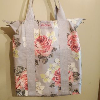 キャスキッドソン(Cath Kidston)のCath Kidston　トートバッググレー、バラ柄(トートバッグ)