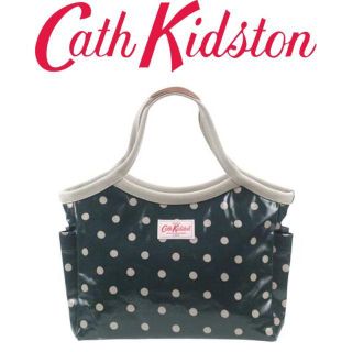 キャスキッドソン(Cath Kidston)の新品 キャスキッドソン バケットバッグ スポットシーグリーン(ハンドバッグ)