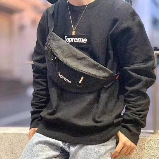 2019ss Supreme Waist bag black