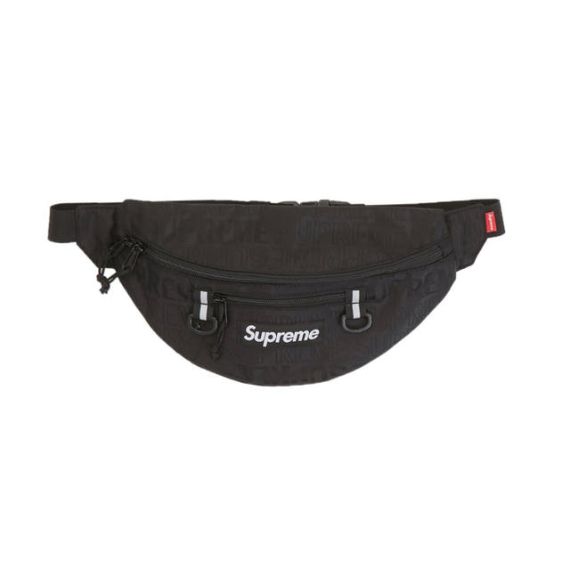 2019ss Supreme Waist bag black