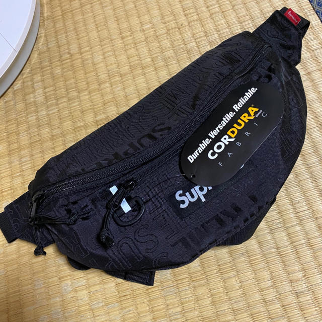 2019ss Supreme Waist bag black