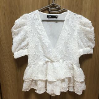 ザラ(ZARA)のzara ブラウス(シャツ/ブラウス(半袖/袖なし))