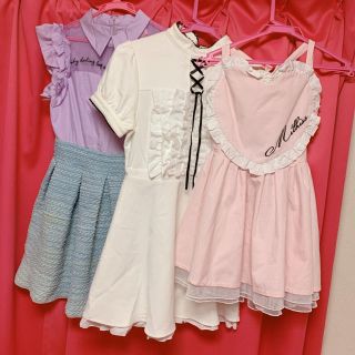 アンクルージュ(Ank Rouge)のスワンキス♡3点セット(ミニワンピース)