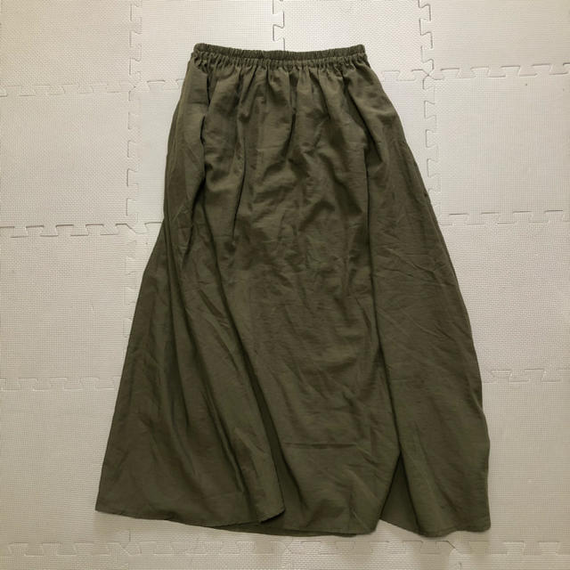 OZOC(オゾック)のロングスカート　カーキ レディースのスカート(ロングスカート)の商品写真