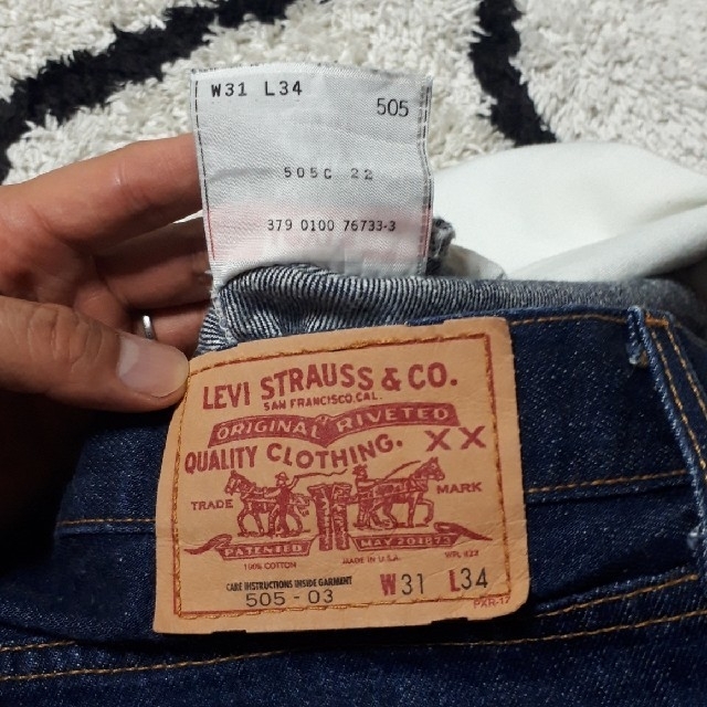 Levi's(リーバイス)のLevi's 505 USA製 テーパード ワンウォッシュ程度 メンズのパンツ(デニム/ジーンズ)の商品写真