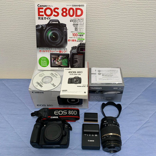 【半額】 Canon EOS 80D ズームレンズセット デジタル一眼