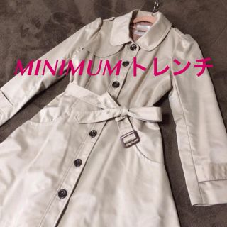 ミニマム(MINIMUM)のMINIMUM♡シングルトレンチ 送料込(トレンチコート)