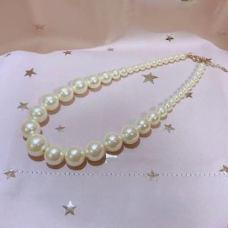 ジーユー(GU)のGU★ビッグパールネックレス(ネックレス)