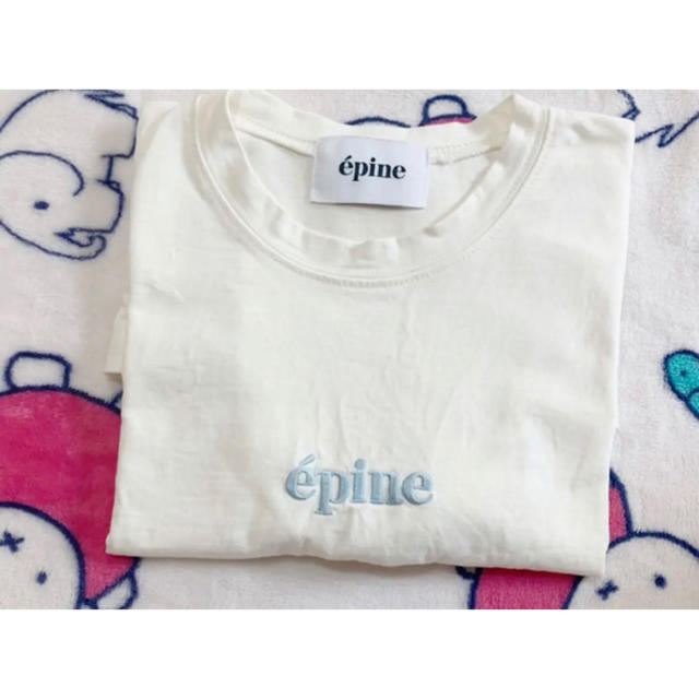 Lochie(ロキエ)のepine エピヌ 刺繍ロゴTシャツ❤︎ レディースのトップス(Tシャツ(半袖/袖なし))の商品写真