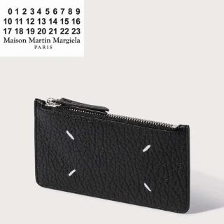 MAISON MARGIELA グレインレザー ジップ カードフォルダー-