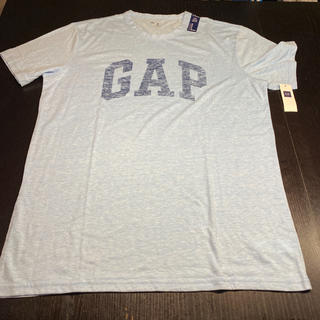 ギャップ(GAP)の新品GAP半袖ライトブルーTシャツ　メンズMサイズ(Tシャツ/カットソー(半袖/袖なし))