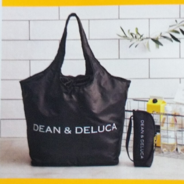 DEAN & DELUCA(ディーンアンドデルーカ)のグロウ GLOW 8月号付録 レジカゴバッグ+保冷ボトルケース レディースのバッグ(エコバッグ)の商品写真