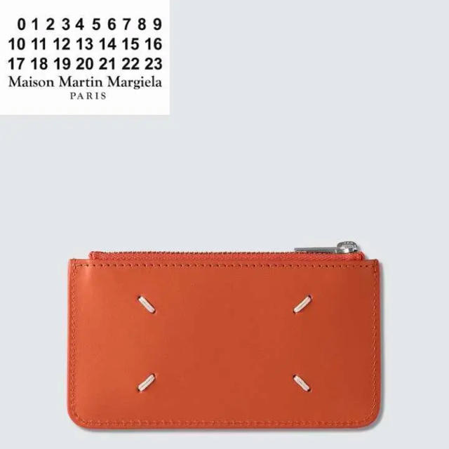 Maison Martin Margiela(マルタンマルジェラ)のMAISON MARGIELA グレイニー レザー カードホルダー メンズのファッション小物(長財布)の商品写真