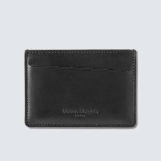 Maison Margiela ホワイト & ブラック レザー カード ホルダー