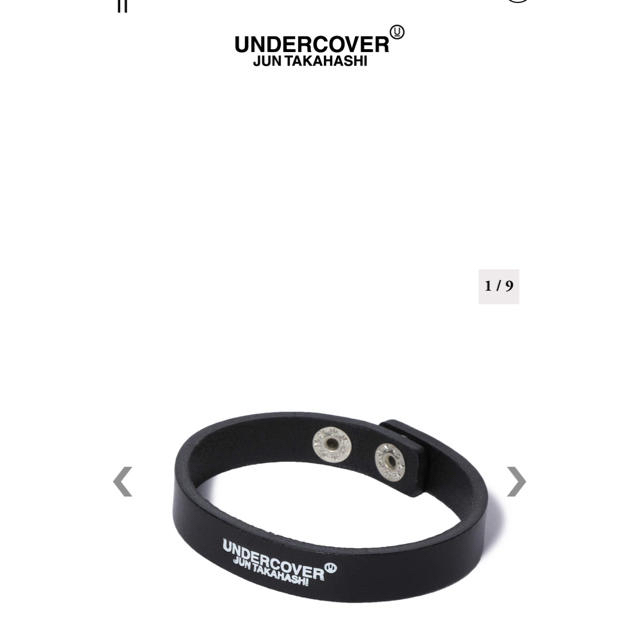 UNDERCOVER(アンダーカバー)の新品未使用‼️アンダーカバーレザーブレスレッド　サイズS メンズのアクセサリー(ブレスレット)の商品写真