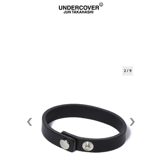 UNDERCOVER(アンダーカバー)の新品未使用‼️アンダーカバーレザーブレスレッド　サイズS メンズのアクセサリー(ブレスレット)の商品写真