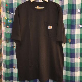 カーハート(carhartt)のカーハート carhartt  ポケット ロゴ T シャツ M ブラウン 古着(Tシャツ/カットソー(半袖/袖なし))