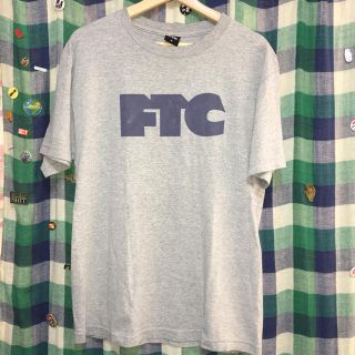 エフティーシー(FTC)のFTC ロゴ 染み込み ロゴ T シャツ グレー M ユーズド古着 スケート(Tシャツ/カットソー(半袖/袖なし))