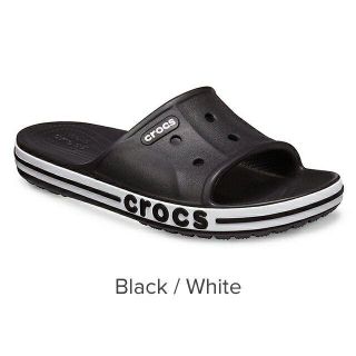 クロックス(crocs)の25cm クロックス バヤバンド スライド BLACK/WHITE M7W9(サンダル)