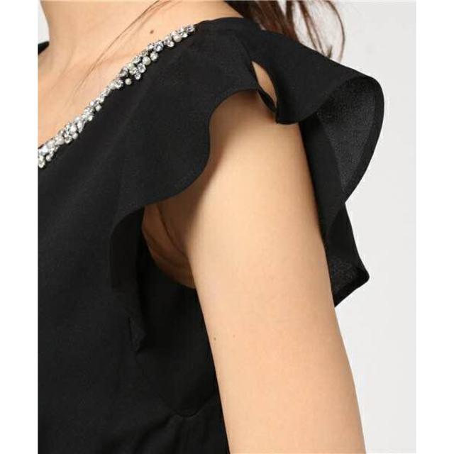 JUSGLITTY(ジャスグリッティー)のビジュー付リボンデザインワンピース レディースのフォーマル/ドレス(ミニドレス)の商品写真