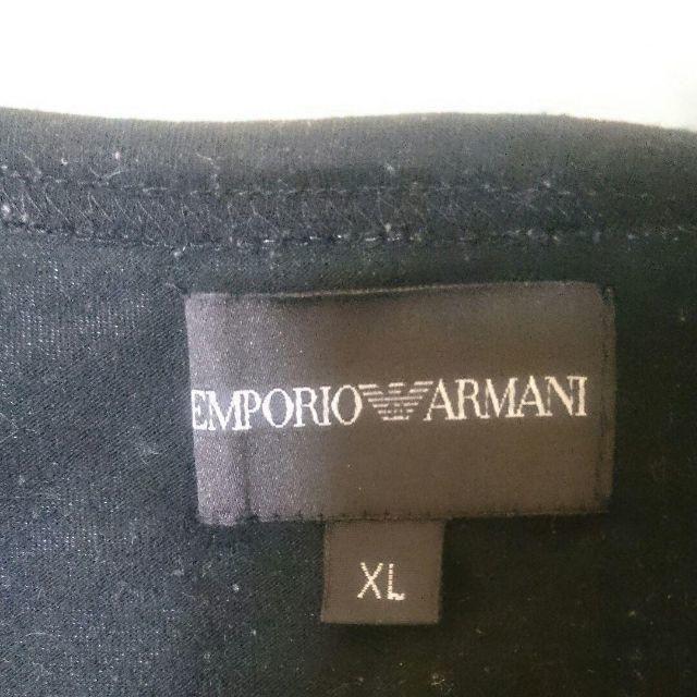 Emporio Armani(エンポリオアルマーニ)の日本製　エンポリオアルマーニ　イーグル　スタッズ　ストレッチTシャツ 黒 メンズのトップス(Tシャツ/カットソー(半袖/袖なし))の商品写真