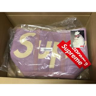 シュプリーム(Supreme)のRaffia Tote supreme パープル　シュプリーム　トートバッグ(トートバッグ)