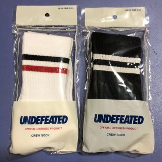 アンディフィーテッド(UNDEFEATED)の新品未使用　undefeated crew sock 2色セット(ソックス)