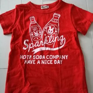 ホットビスケッツ(HOT BISCUITS)のミキハウス　mikihouse　ホットビスケッツ　ドット　Ｔシャツ　赤　きれい(Tシャツ/カットソー)