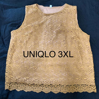 ユニクロ(UNIQLO)の【大きいサイズ】ユニクロ　ノースリーブブラウス　3XL(シャツ/ブラウス(半袖/袖なし))