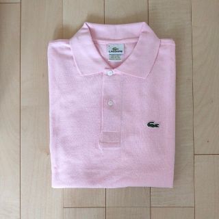 ラコステ(LACOSTE)のLACOSTE半袖ポロシャツピンク　(ポロシャツ)