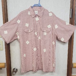 カールヘルム(Karl Helmut)の夏バーゲンK.H.Lピンクハウス  チェック半袖シャツ　ユルダボ(シャツ)