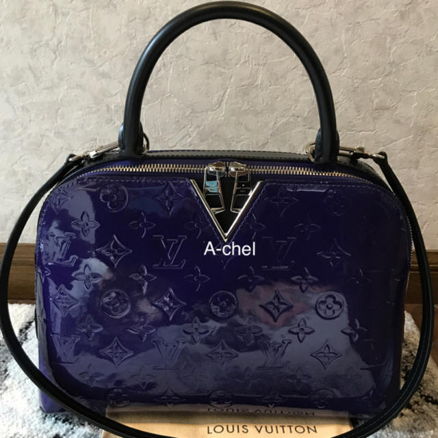 【ポイント10倍】 LOUIS VUITTON メルローズ ヴェルニ ブルーベリー×ブラック M42696 LV - ショルダーバッグ