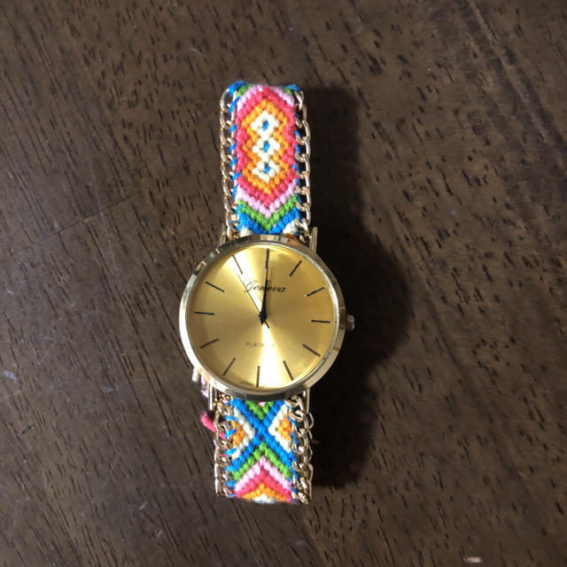 ミサンガウォッチ　腕時計　エスニック レディースのファッション小物(腕時計)の商品写真
