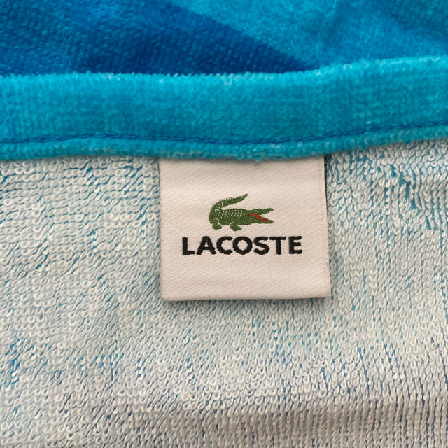 LACOSTE(ラコステ)のLACOSTE ラコステ　ビッグビーチタオル インテリア/住まい/日用品の日用品/生活雑貨/旅行(タオル/バス用品)の商品写真