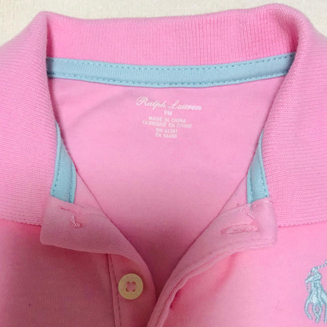 Ralph Lauren(ラルフローレン)のラルフローレンベビー・女の子・フリルロンパース・9month キッズ/ベビー/マタニティのベビー服(~85cm)(ロンパース)の商品写真