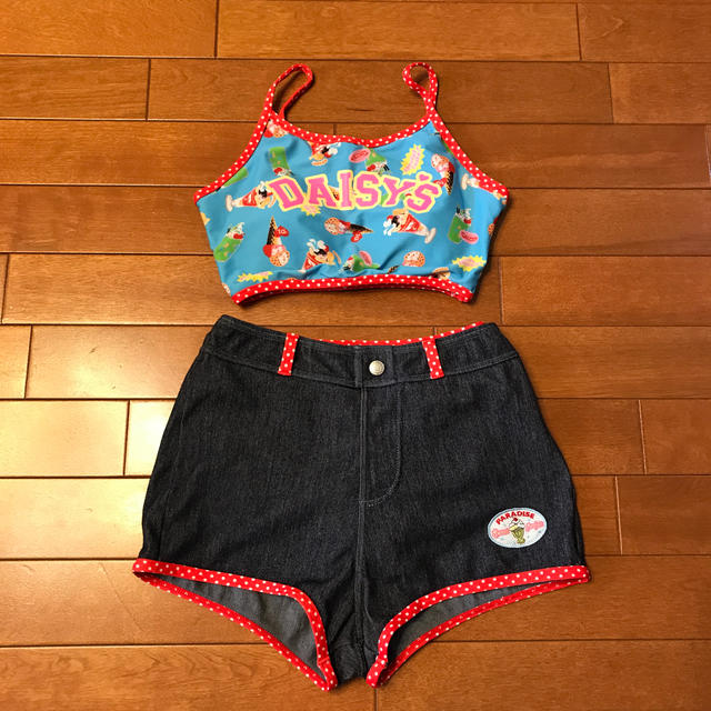 DAISY LOVERS(ディジーラバーズ)のDAISY LOVERS 水着3点セット　L（160） キッズ/ベビー/マタニティのキッズ服女の子用(90cm~)(水着)の商品写真