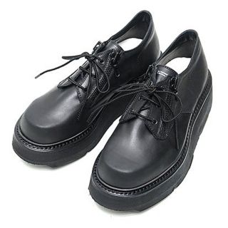 ユリウス(JULIUS)のDOUBLE ZIP THICK-SOLED SHOES Black(ドレス/ビジネス)