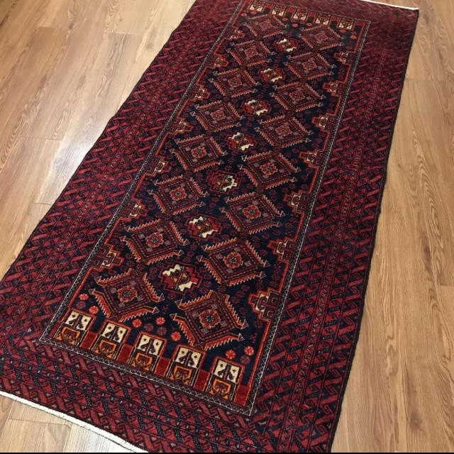 絶対一番安い ペルシャ ビンテージ トルクメン絨毯 - ラグ