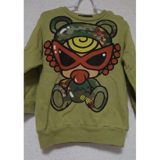 ヒステリックミニ(HYSTERIC MINI)のヒスミニ トレーナー カモフラ テディ(Tシャツ/カットソー)