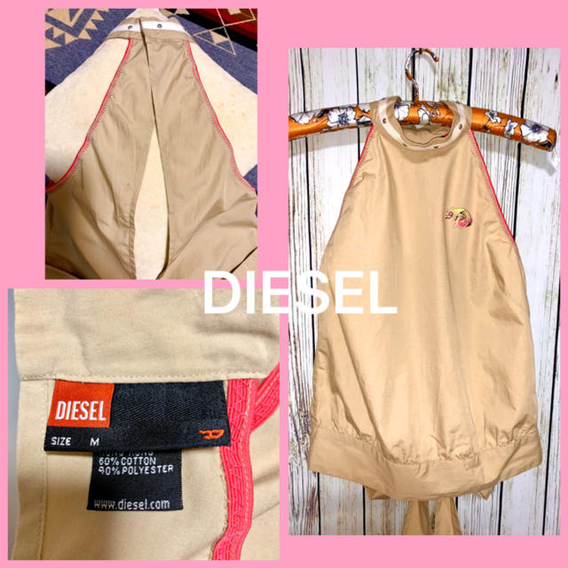 DIESEL(ディーゼル)の【DIESEL 】ディーゼル☆ホルターネックタンクトップ（L） レディースのトップス(ホルターネック)の商品写真