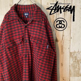 ステューシー(STUSSY)のステューシー　MADE IN USA アメリカ製　長袖　シャツ　メンズストリート(シャツ)