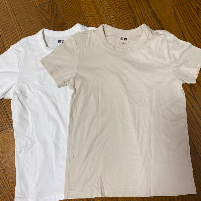 UNIQLO(ユニクロ)の❣️お買い得❣️UNIQLOクルーネックTシャツ2枚セット レディースのトップス(Tシャツ(半袖/袖なし))の商品写真