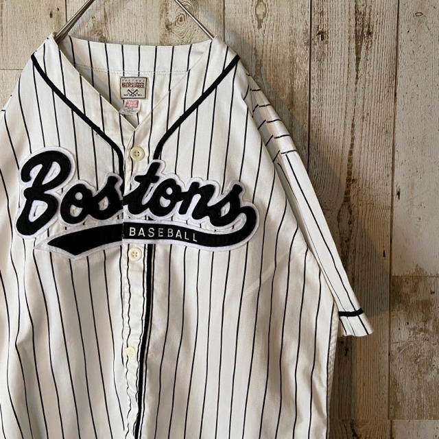 NEW ERA(ニューエラー)のBOSTONS/MAJORSLUGGER baseball ゲームシャツ　メンズ メンズのトップス(シャツ)の商品写真